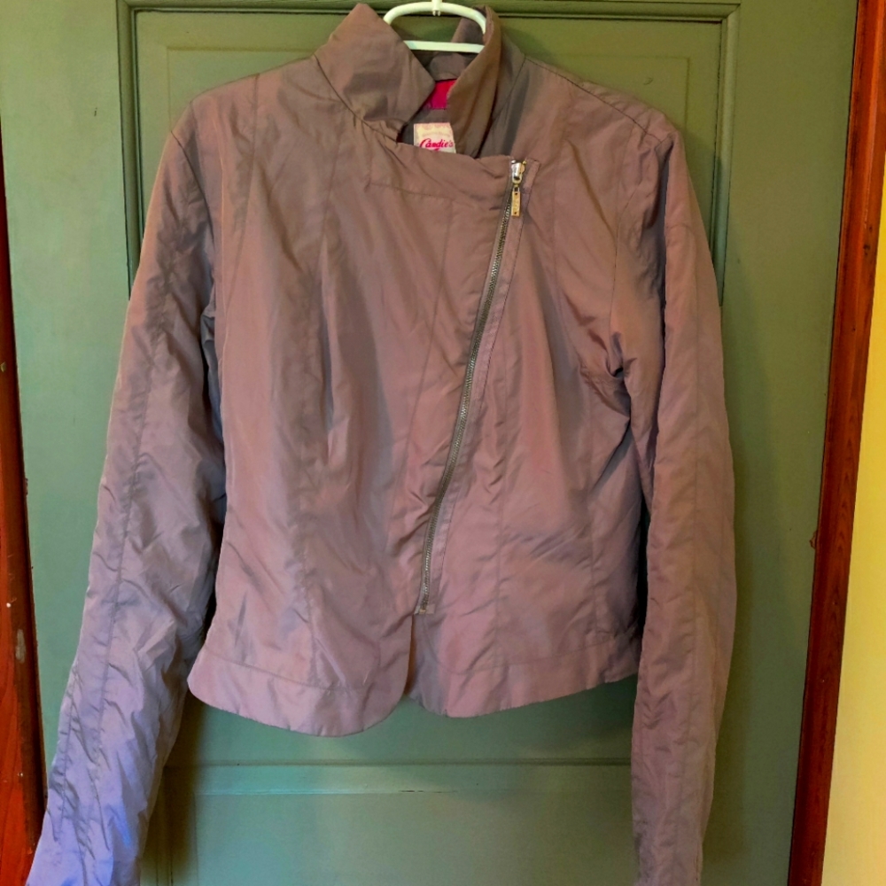 Candies mauve moto jacket, size XL